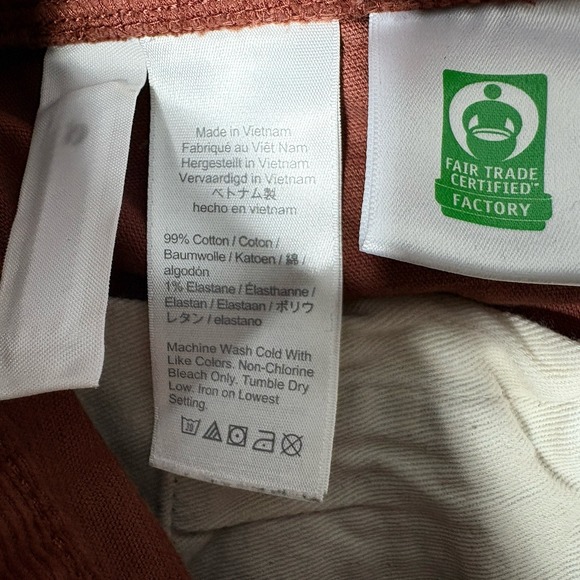 J Crew Pants Mens 30 X 32 Rust Color 250 Corduroy Chino Straight Pockets Stretch - Picture 9 of 9